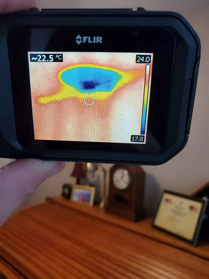 Thermal imaging inspection for water damage in Loomis